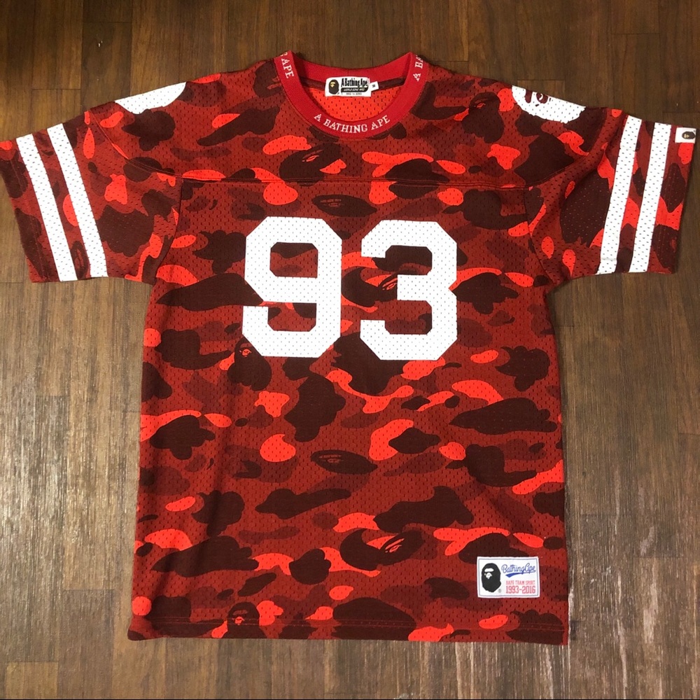 Bape x Mitchell and Ness ‘16 Red Camo Jersey 🔥 - Picture 2 of 7